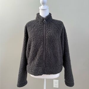 Hollister Teddy Bear Fleece Cropped Jacket